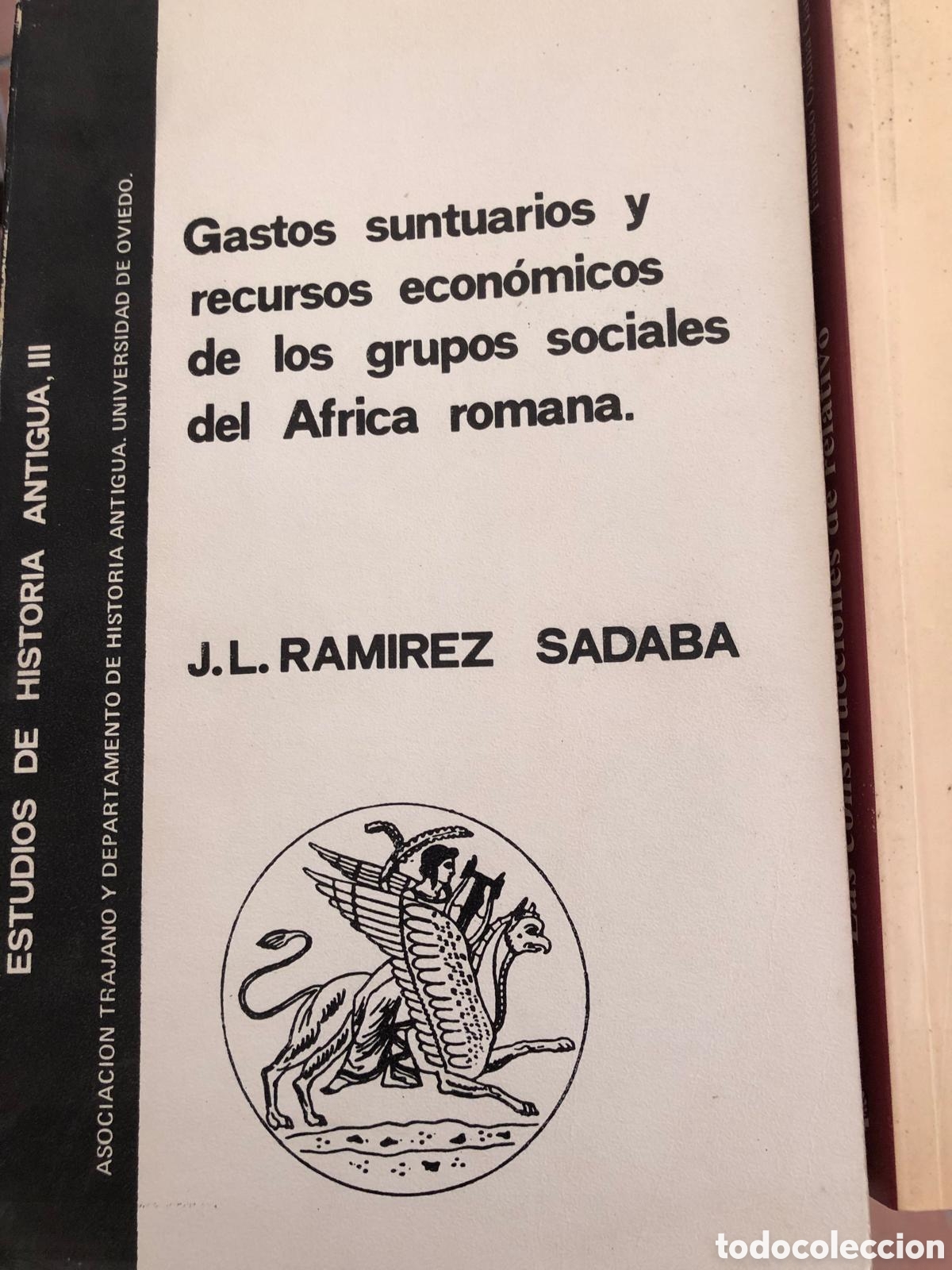 Libros de segunda mano: Gastos suntuarios y recursos econ&oacute;micos de los grupos sociales del Africa romana.