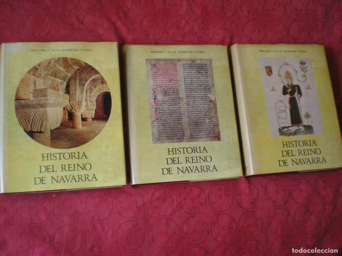 Libros de segunda mano: HISTORIA DEL REINO DE NAVARRA. JOSE MAR&Iacute;A LACARRA. 3 TOMOS.