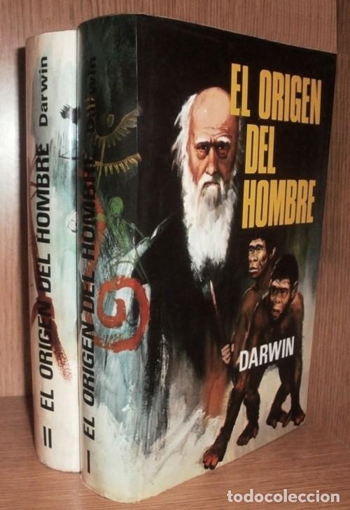 Libros de segunda mano: �F947 - EL ORIGEN DEL HOMBRE. DARWIN. 2 TOMOS. TEORIA DE LA EVOLUCION. 1&ordf; EDICION PETRONIO 1973.