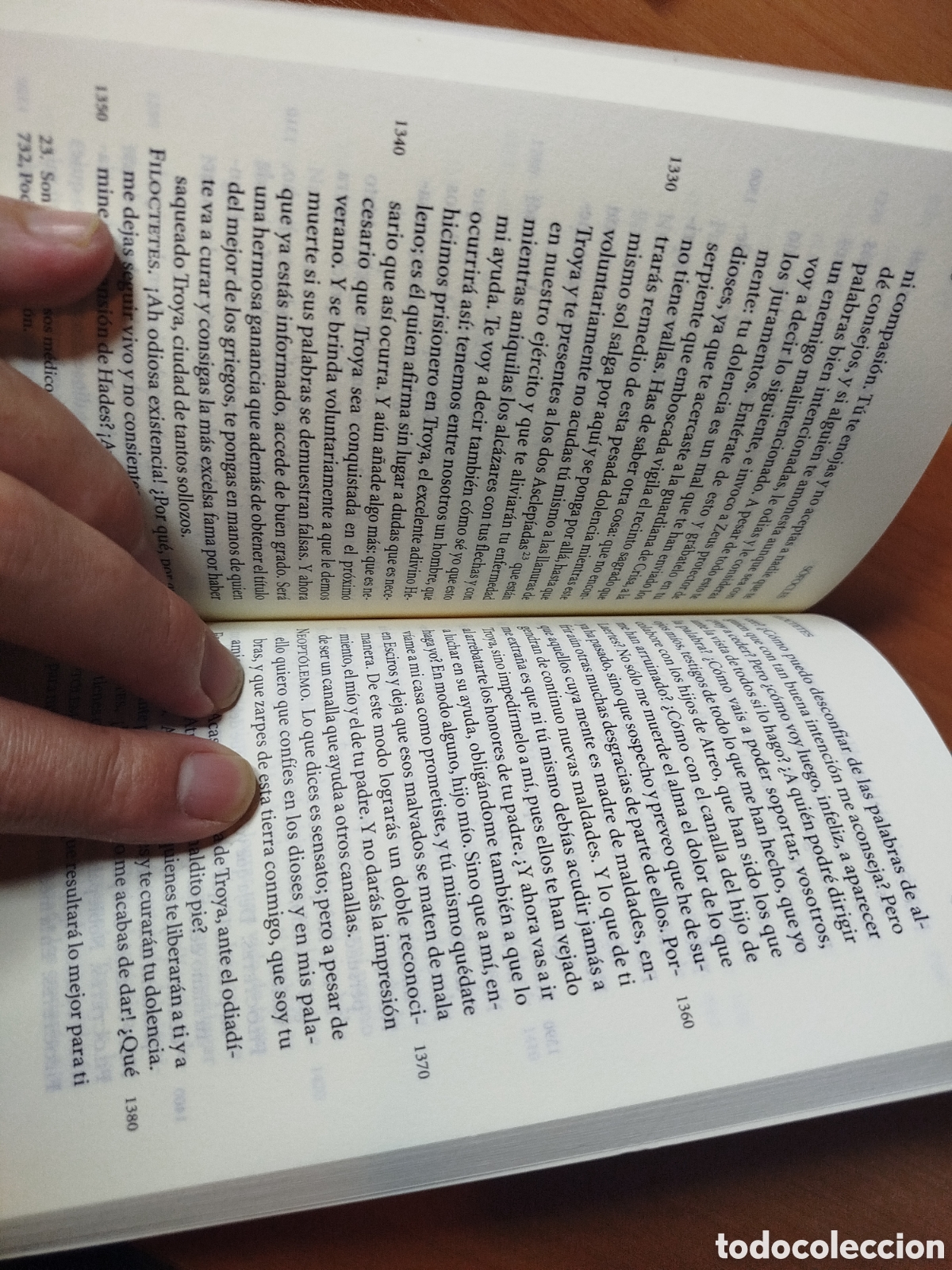 Libros de segunda mano: Electra. Fil&oacute;ctetes. Edipo en corono. S&oacute;focles. - Foto 3