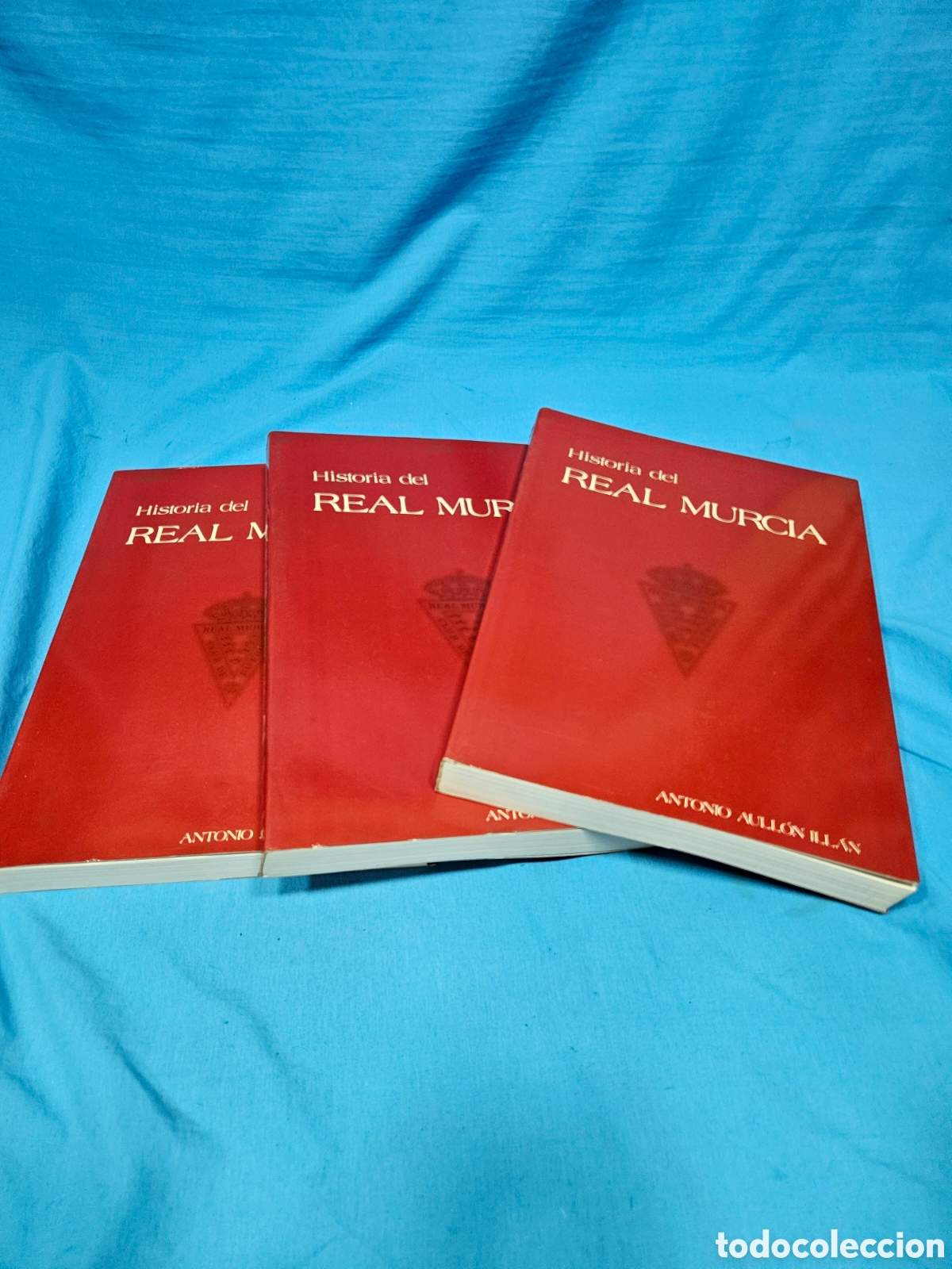 Libros de segunda mano: 3 TOMOS. HISTORIA DEL REAL MURCIA. ANTONIO AULLON ILLAN. 1908 A 1984