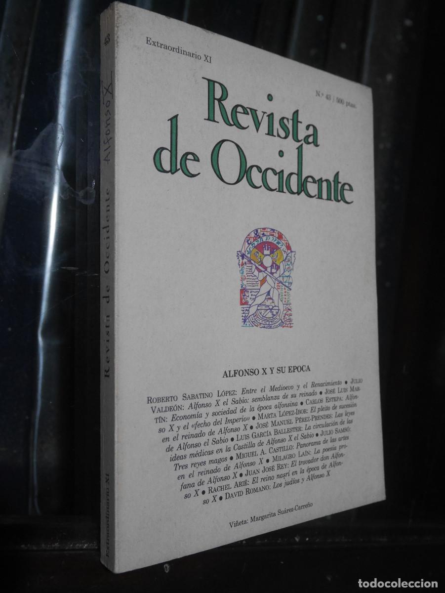 Libros de segunda mano: Separata Revista de Occidente, Alfonso X y su &eacute;poca