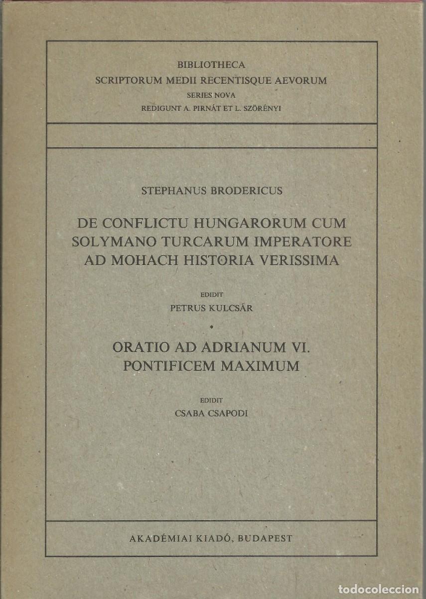 Libros de segunda mano: De conflictu hungarorum cum solymano turcarum. Ver explicaci&oacute;n