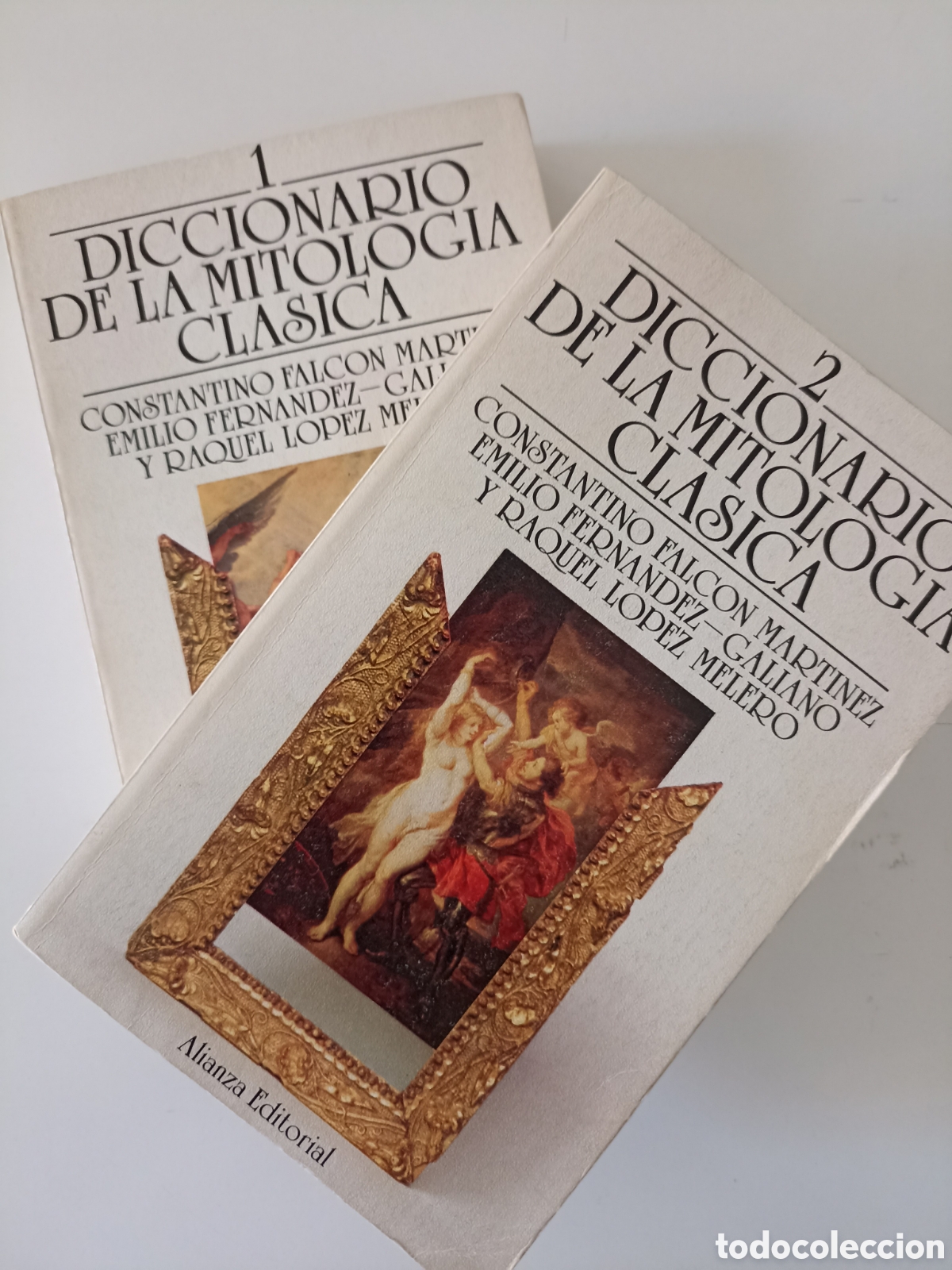 Libros de segunda mano: Lote 2 x Diccionario de mitolog&iacute;a cl&aacute;sica (Alianza, 1985) Falc&oacute;n, Fern&aacute;ndez-Galiano, L&oacute;pez Melero