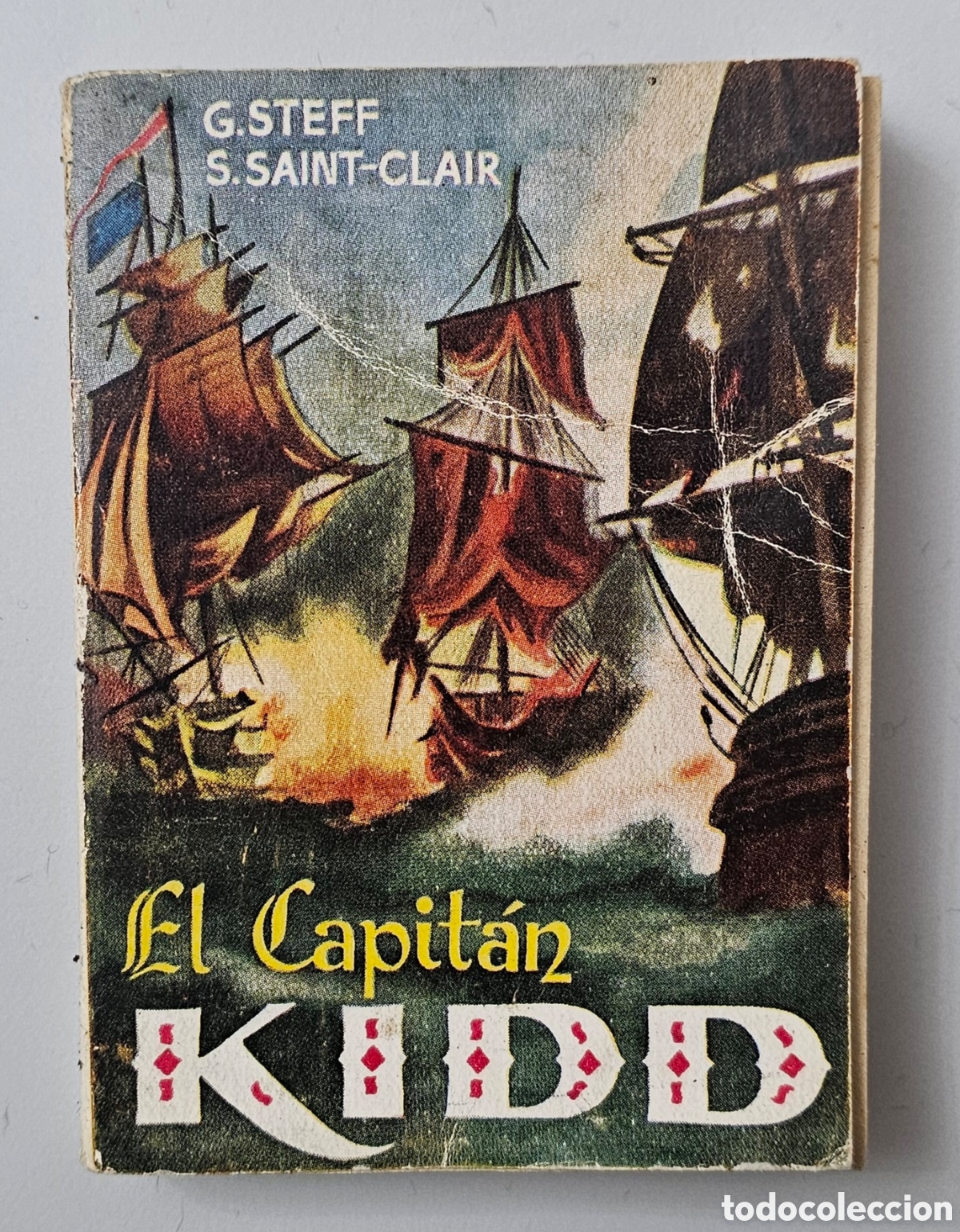 Libros de segunda mano: MINI LIBRO EL CAPITAN KIDD (Espa&ntilde;a - La Pulga - 1950s) Piratas Isla Tortuga
