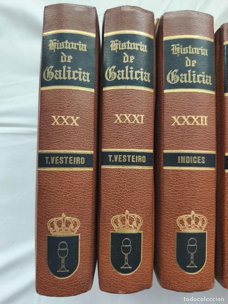 Libros de segunda mano: Historia de Galicia. 3 Tomos . T. Vesteiro . Edilesa 1991 . Encuadernaci&oacute;n de lujo.