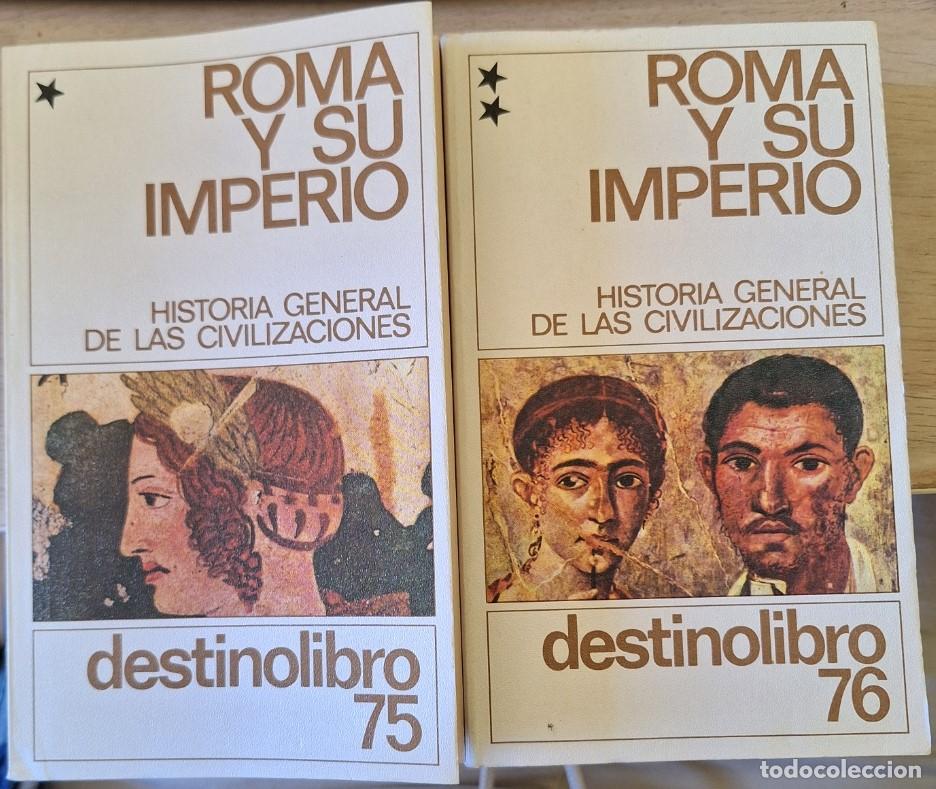 Libros de segunda mano: ROMA Y SU IMPERIO. 2 TOMOS. HISTORIA GENERAL DE LAS CIVILIZACIONES. - AYMARD, Andre.