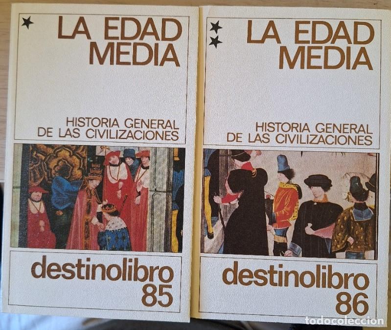 Libros de segunda mano: LA EDAD MEDIA. 2 TOMOS. HISTORIA GENERAL DE LAS CIVILIZACIONES. LA EXPANSION DE ORIENTE Y EL NACIMIE
