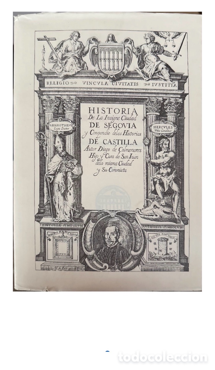 Libros de segunda mano: Colmenares - Historia Insigne Ciudad Segovia - Facs&iacute;mil 1969 - Raro