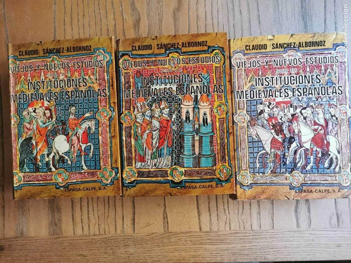 Libros de segunda mano: Viejos y nuevos estudios instituciones medievales espa&ntilde;olas. (r v.) C. Sanchez Albornoz. Espasa 1976