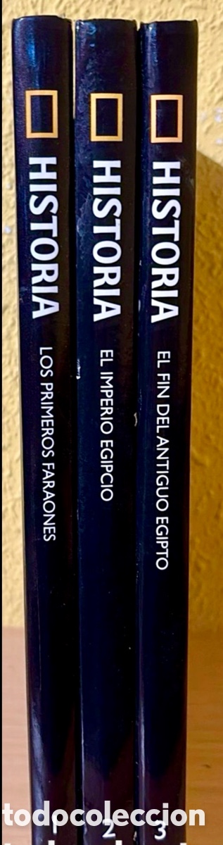 Libros de segunda mano: Egipto. HISTORIA NATIONAL GEOGRAPHIC . 3 vol&uacute;menes