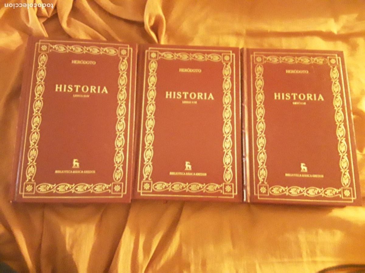 Libros de segunda mano: Historia I-VI (en tres tomos), de Her&oacute;doto (Incompleta) Biblioteca Cl&aacute;sica Gredos (Carlos Schrader)