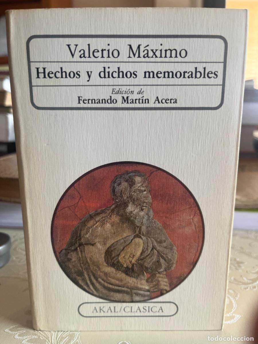 Libros de segunda mano: Valerio M&aacute;ximo.- Hechos y dichos memorables