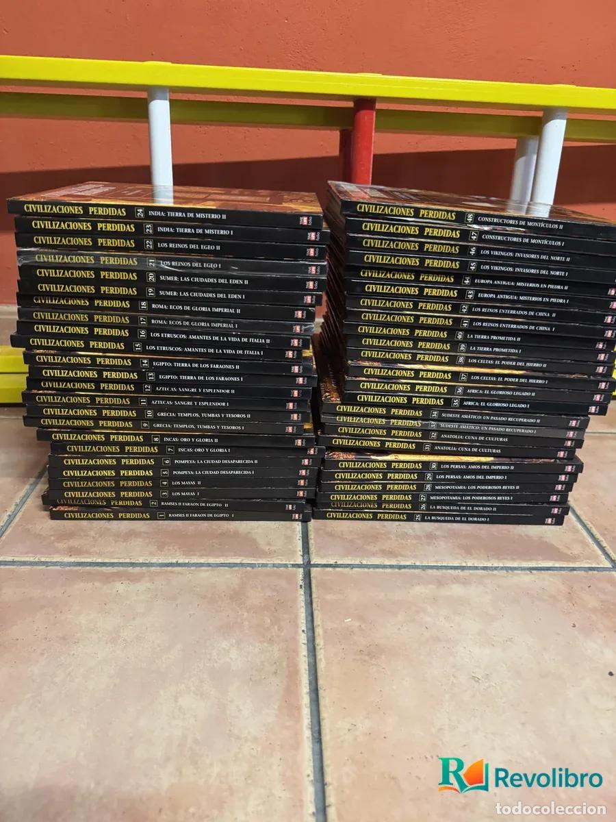 Libros de segunda mano: Lote / colecci&oacute;n completa civilizaciones perdidas 48 tomos - Varios