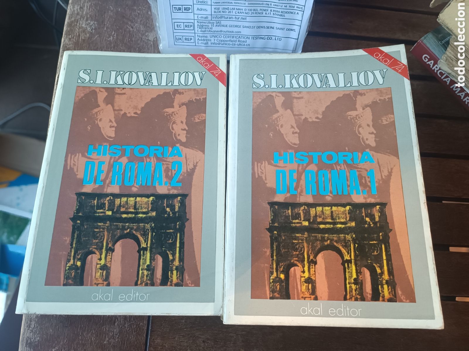 Libros de segunda mano: HISTORIA DE ROMA VOLS. I y II S.I. KOVALIOV AKAL EDITOR 1975