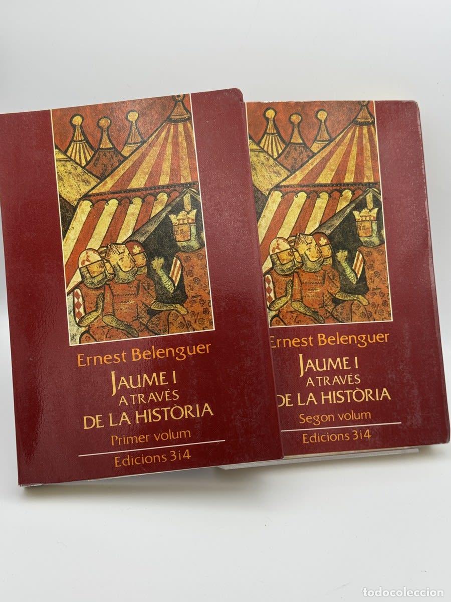 Libros de segunda mano: Jaume I a trav&eacute;s de la historia 2 tomos - Ernest Belenguer Cebri&agrave;