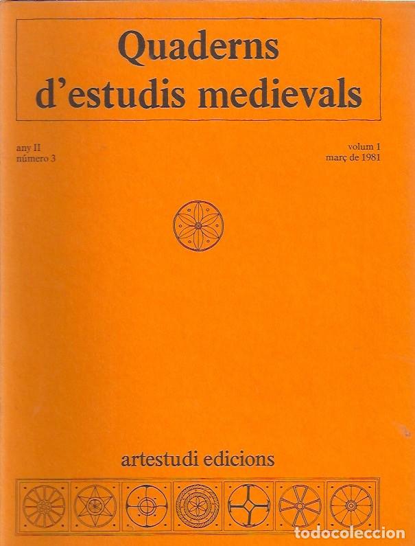 Libros de segunda mano: QUADERNS DESTUDIS MEDIAVALS - Foto 4