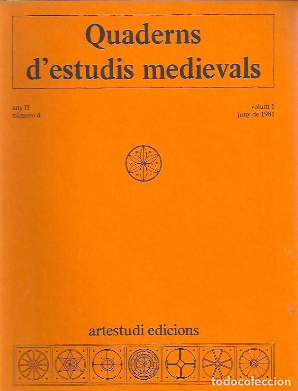 Libros de segunda mano: QUADERNS DESTUDIS MEDIAVALS - Foto 5
