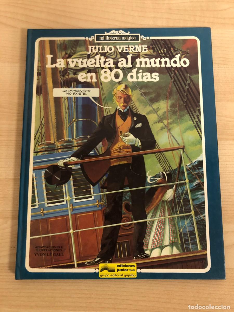 Libros de segunda mano: La Vuelta al Mundo en 80 dias Julio Verne Ediciones Junior Mi Linterna Magica