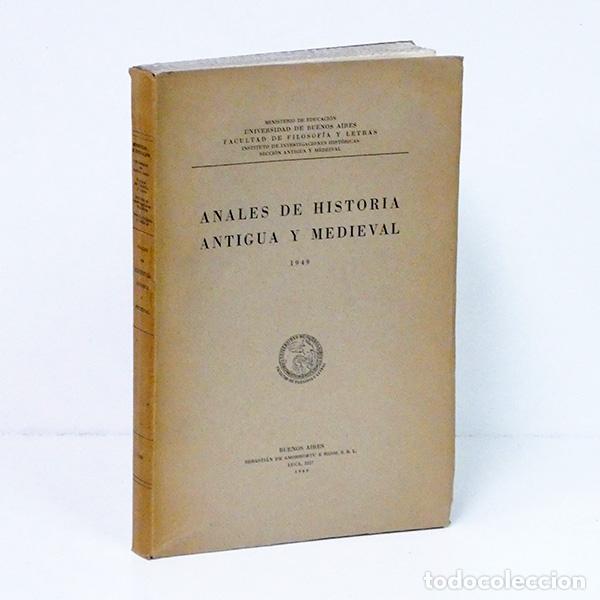 Libros de segunda mano: ANALES DE HISTORIA ANTIGUA Y MEDIEVAL, 1949