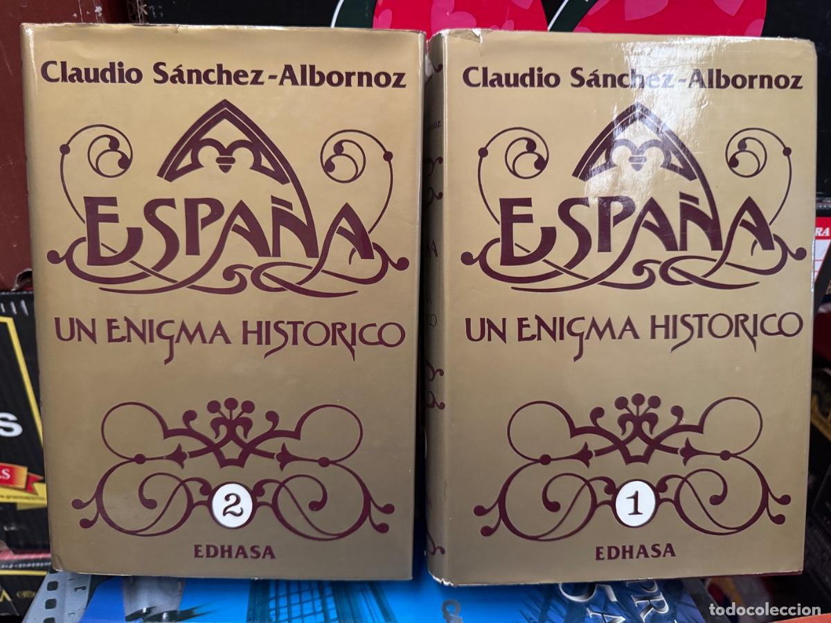 Libros de segunda mano: LOTE de 2 TOMOS LIBROS ESPA&Ntilde;A UN ENIGMA HIST&Oacute;RICO - S&Aacute;NCHEZ ALBORNOZ