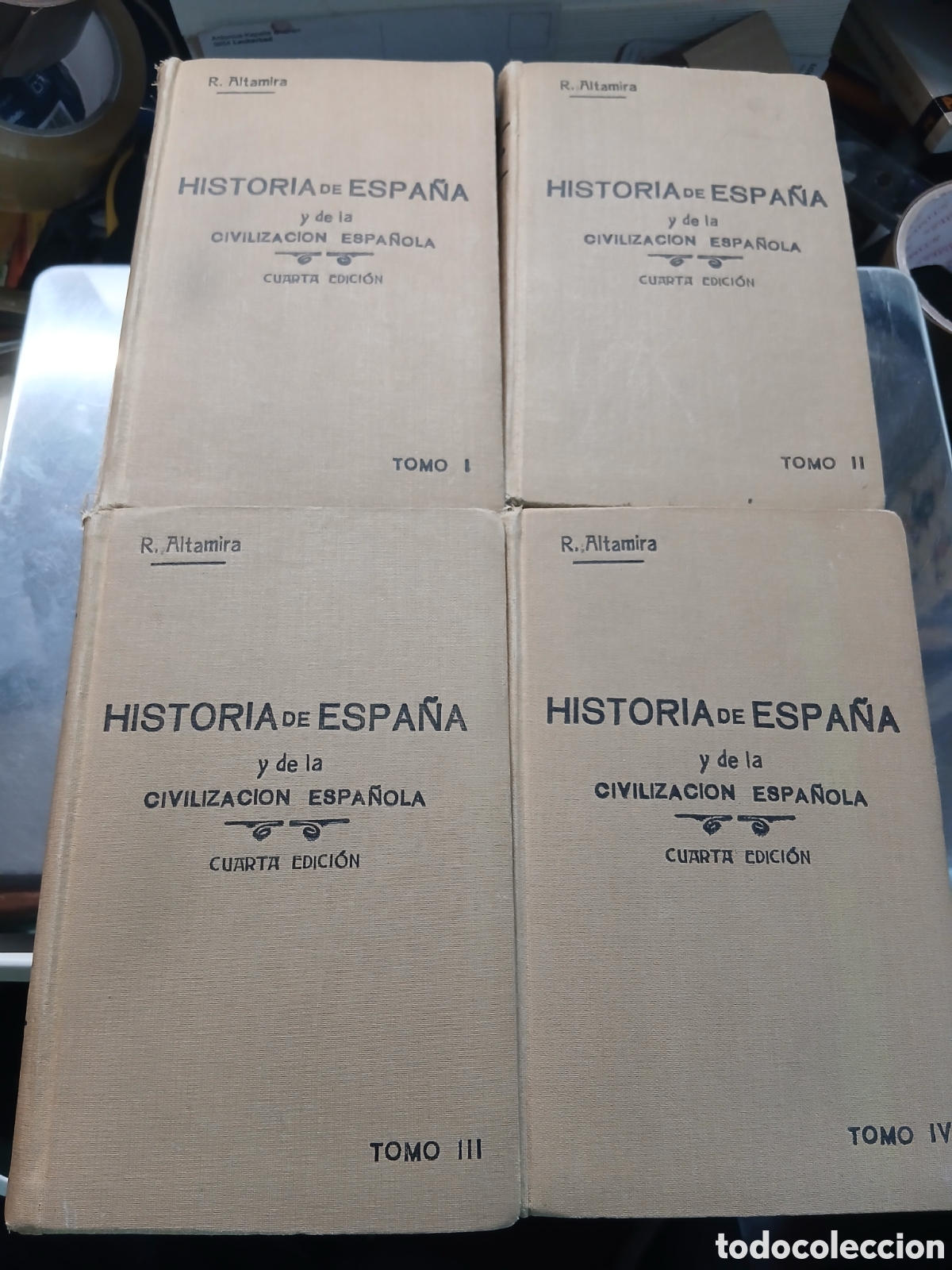Libros de segunda mano: HISTORIA DE ESPA&Ntilde;A Y DE LA CIVILIZACI&Oacute;N ESPA&Ntilde;OLA .1928 RAFAEL ALTAMIRA 4 TOMOSh