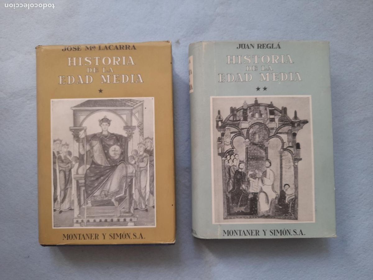 Second hand books: Historia de la Edad Media. Juan Regl&aacute;. 2 Tomos. Completa.