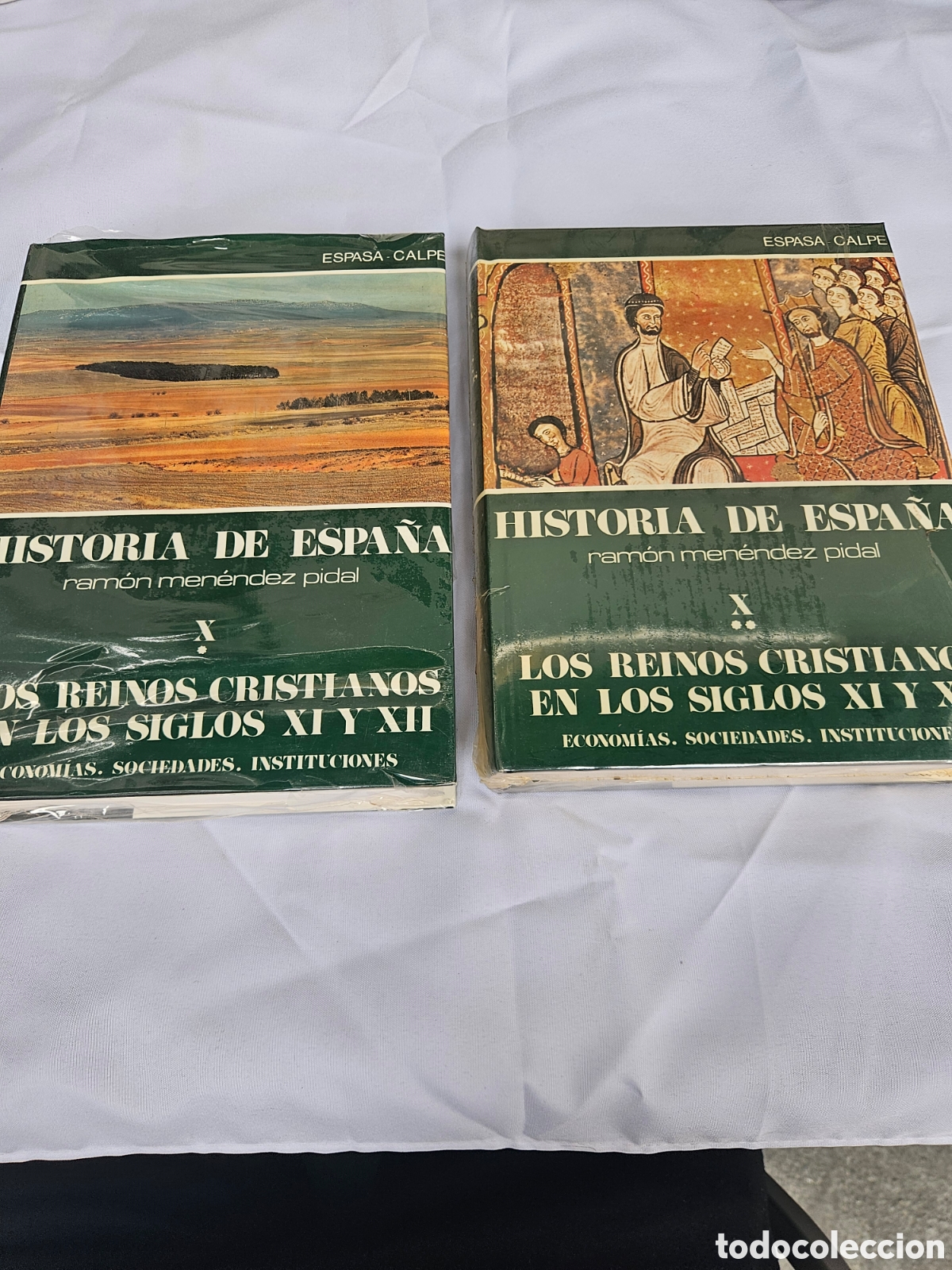 Livros em segunda m&atilde;o: HISTORIA DE ESPA&Ntilde;A. RAMON MENENDEZ PIDAL N&deg; X VOLUMEN I Y II LOS REINOS CRISTIANOS EN LOS SIGLOS XI