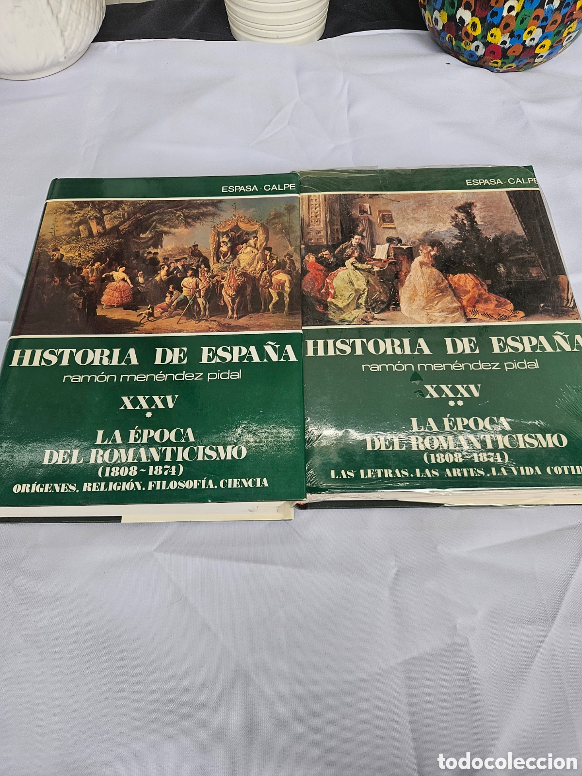 Libros de segunda mano: HISTORIA DE ESPA&Ntilde;A. N&deg; XXXV. TOMO I Y II. RAMON MENENDEZ PIDAL. LA EPOCA DEL ROMANTICISMO 1808 -1874
