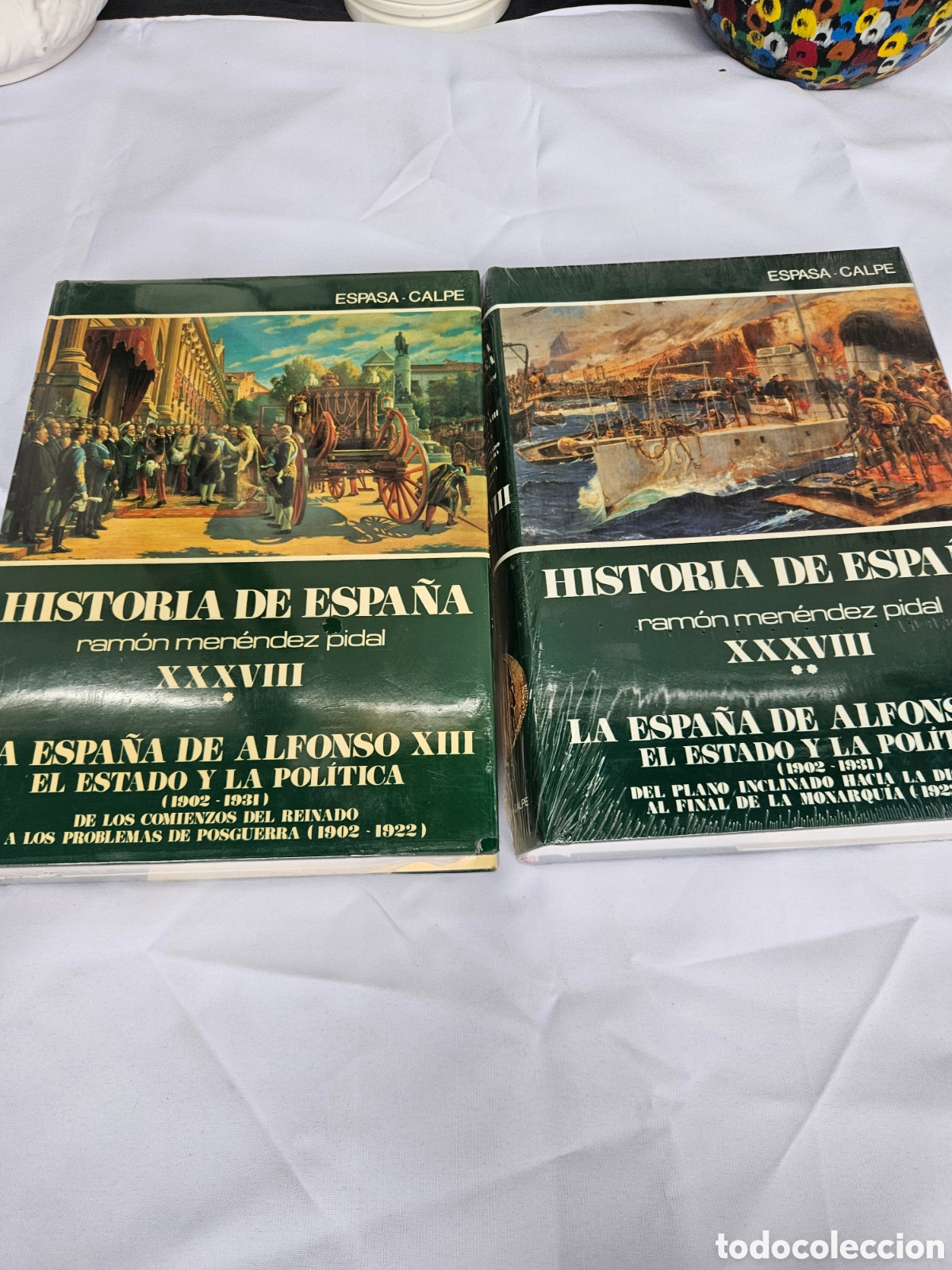 Libros de segunda mano: HISTORIA DE ESPA&Ntilde;A. N&deg; XXXVIII. TOMOS I Y II. RAMON MENENDEZ PIDAL. LA ESPA&Ntilde;A DE ALFONSO XIII....