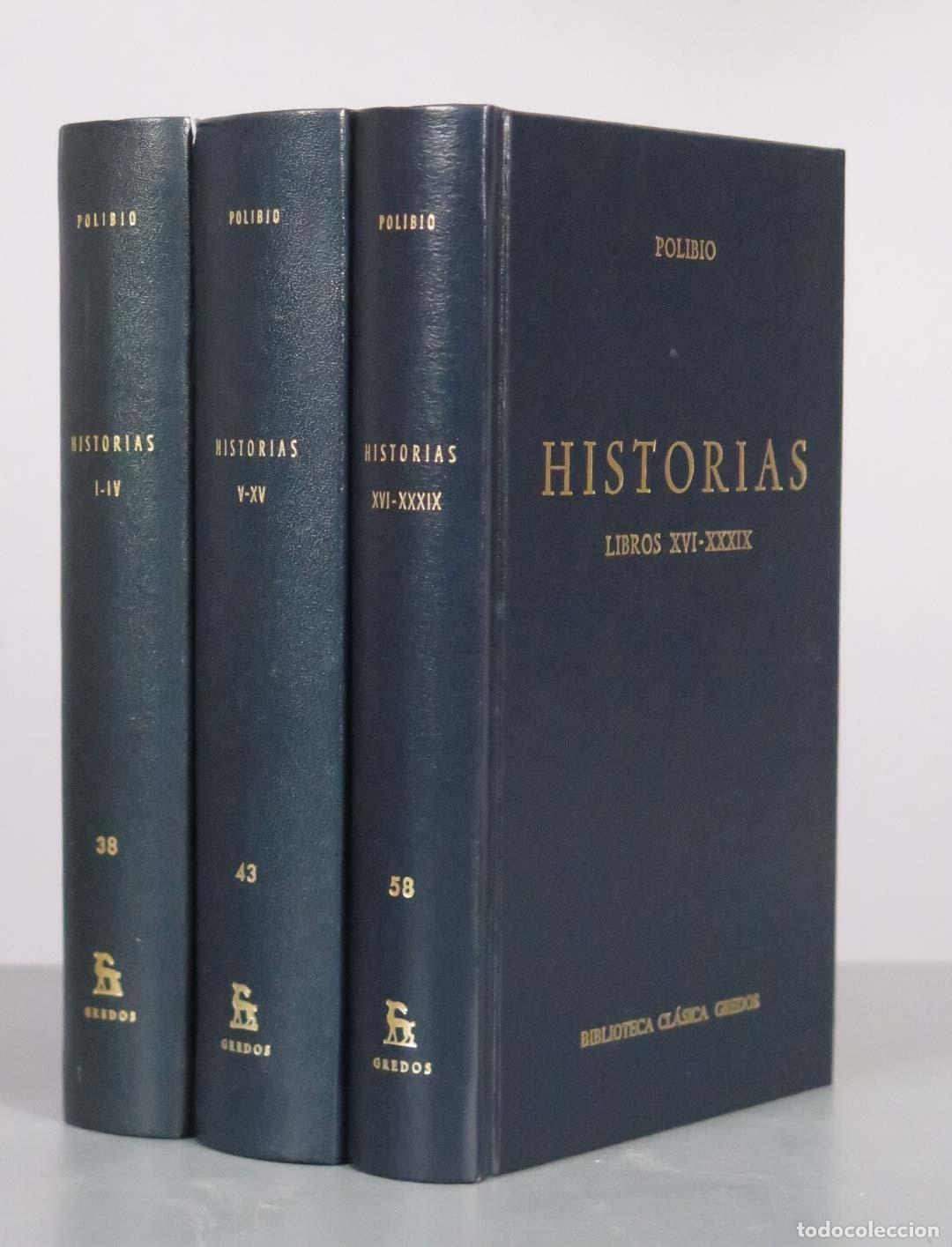 Libri di seconda mano: Historias - Polibio - Editorial Gredos. 3 TOMOS
