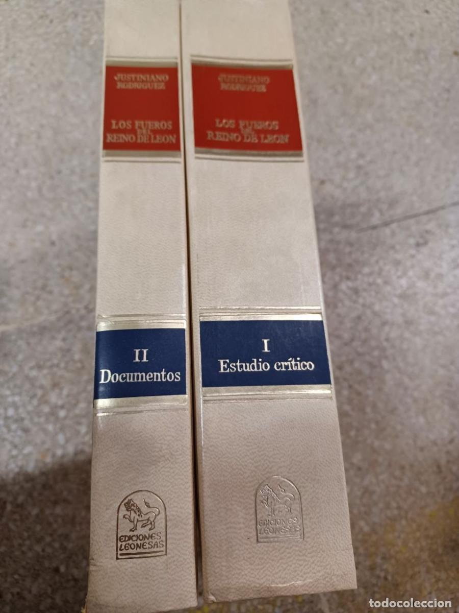 Libros de segunda mano: LOS FUEROS DEL REINO DE L&Eacute;ON. JUSTINIANO RODR&Iacute;GUEZ. 2 VOL&Uacute;MENES. EDICIONES LEONESAS, 1981