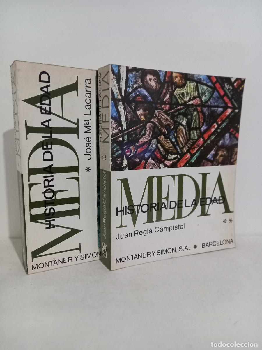 Libros de segunda mano: Historia de la Edad Media. dos tomos. Jose M&ordf; Lacarra y Juan Regla. Montaner y Simon. 1978