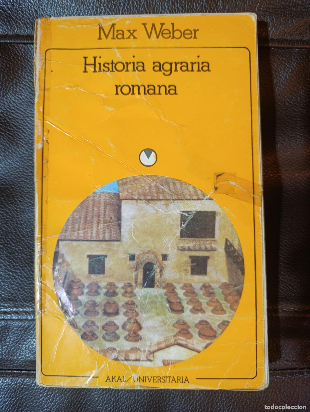 Libros de segunda mano: HISTORIA AGRARIA ROMANA MAX WEBER