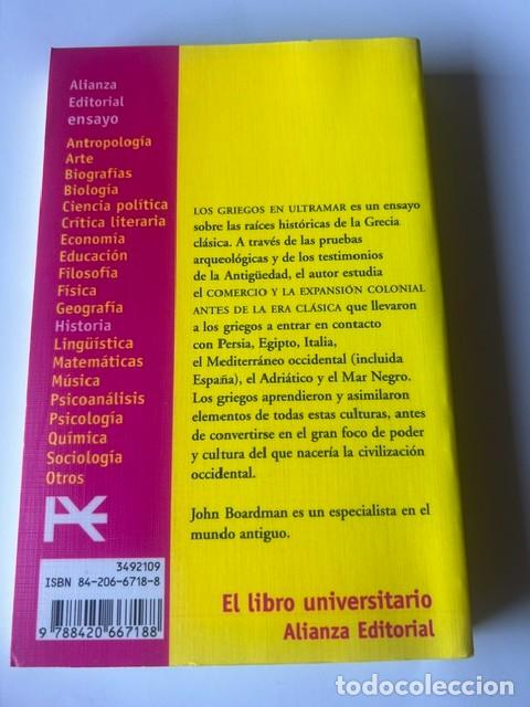 Libros de segunda mano: Los griegos en ultramar -John Boardman- - Foto 2