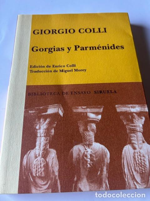 Libros de segunda mano: Gorgias y Parm&eacute;nides -Giorgio Colli-