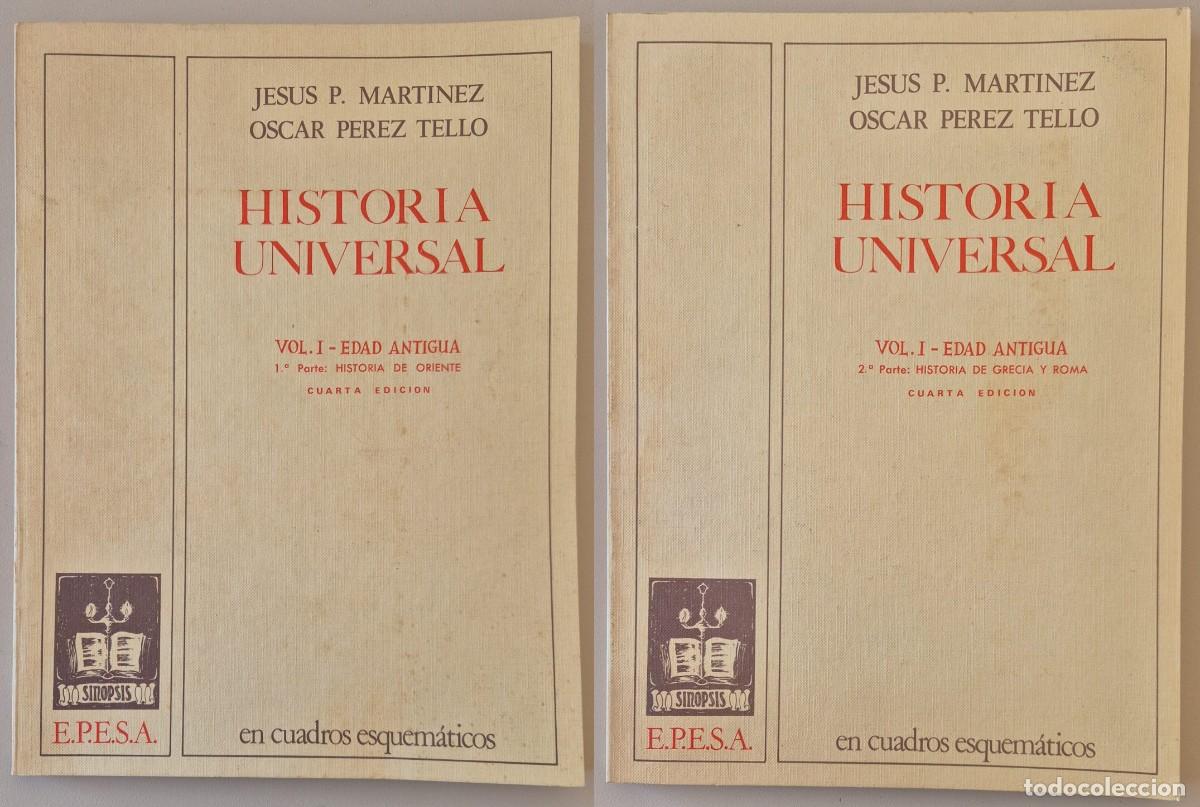 Libros de segunda mano: Historia Universal. Vol. I Edad Antigua 2 partes: Historia de Oriente, Historia de Grecia y Roma