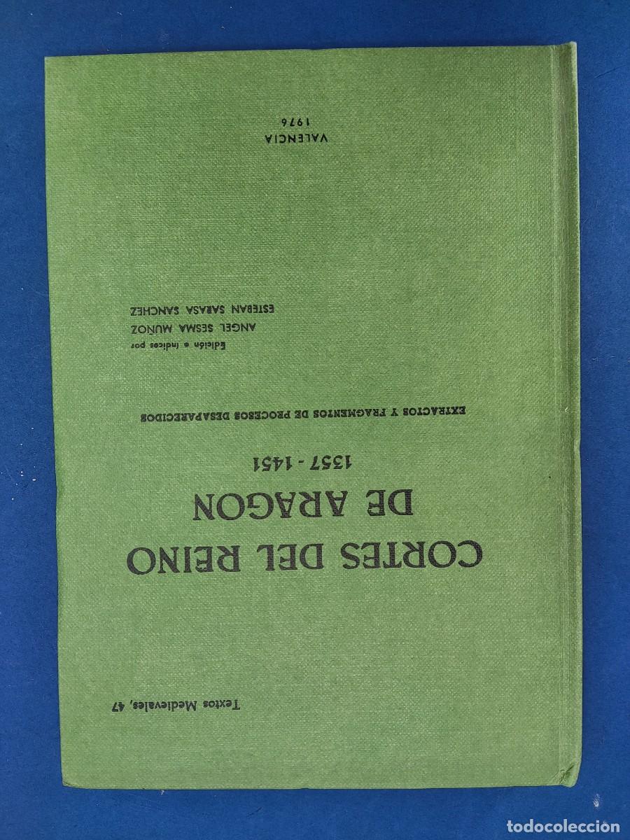 Libros de segunda mano: CORTES DEL REINO DE ARAG&Oacute;N 1357-1451 / Edici&oacute;n de &Aacute;NGEL SESMA MU&Ntilde;OZ-ESTEBAN SARASA SANCHEZ