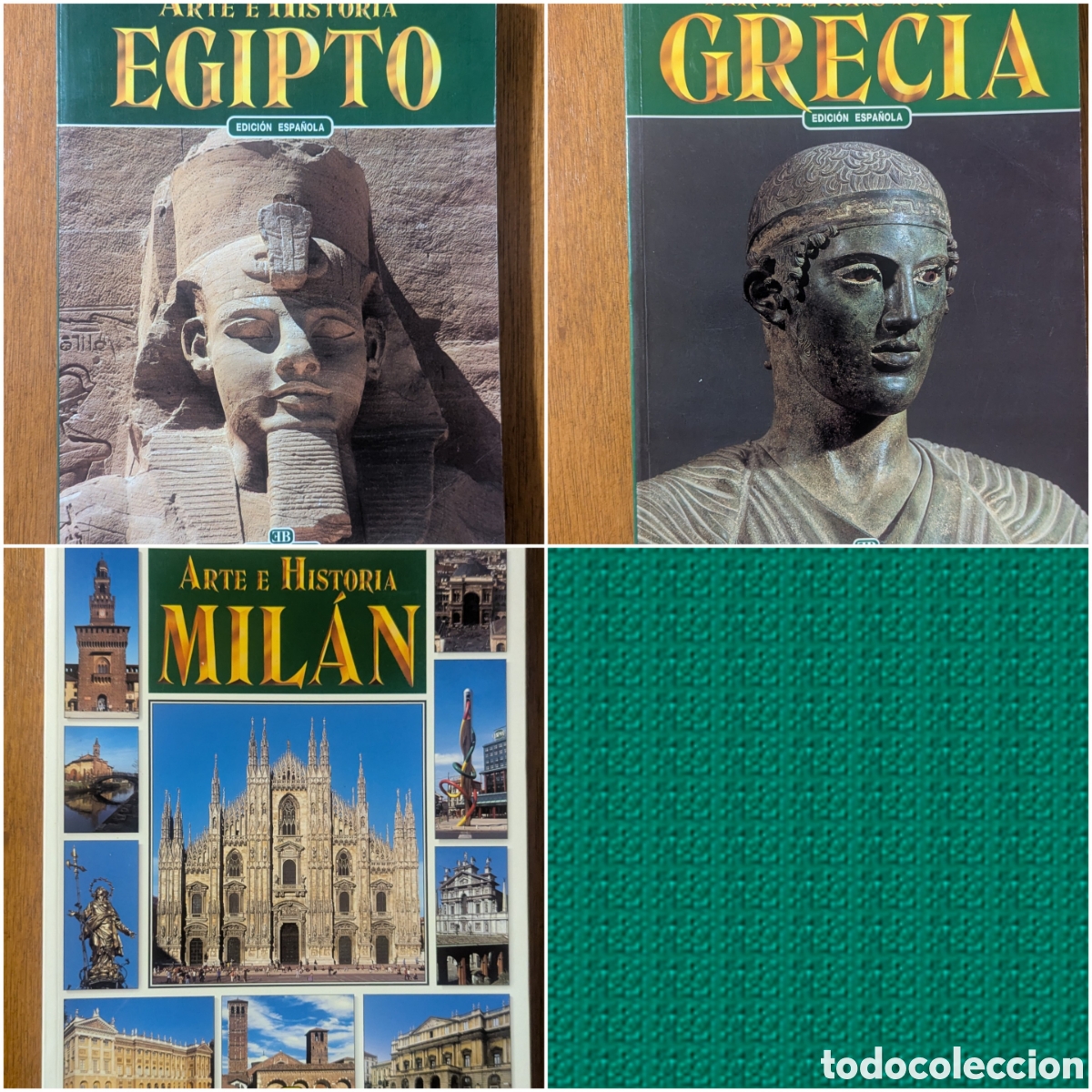 Libros de segunda mano: Tres libros de la colecci&oacute;n Arte e Historia de Editorial Bonechi Egipto Grecia Mil&aacute;n