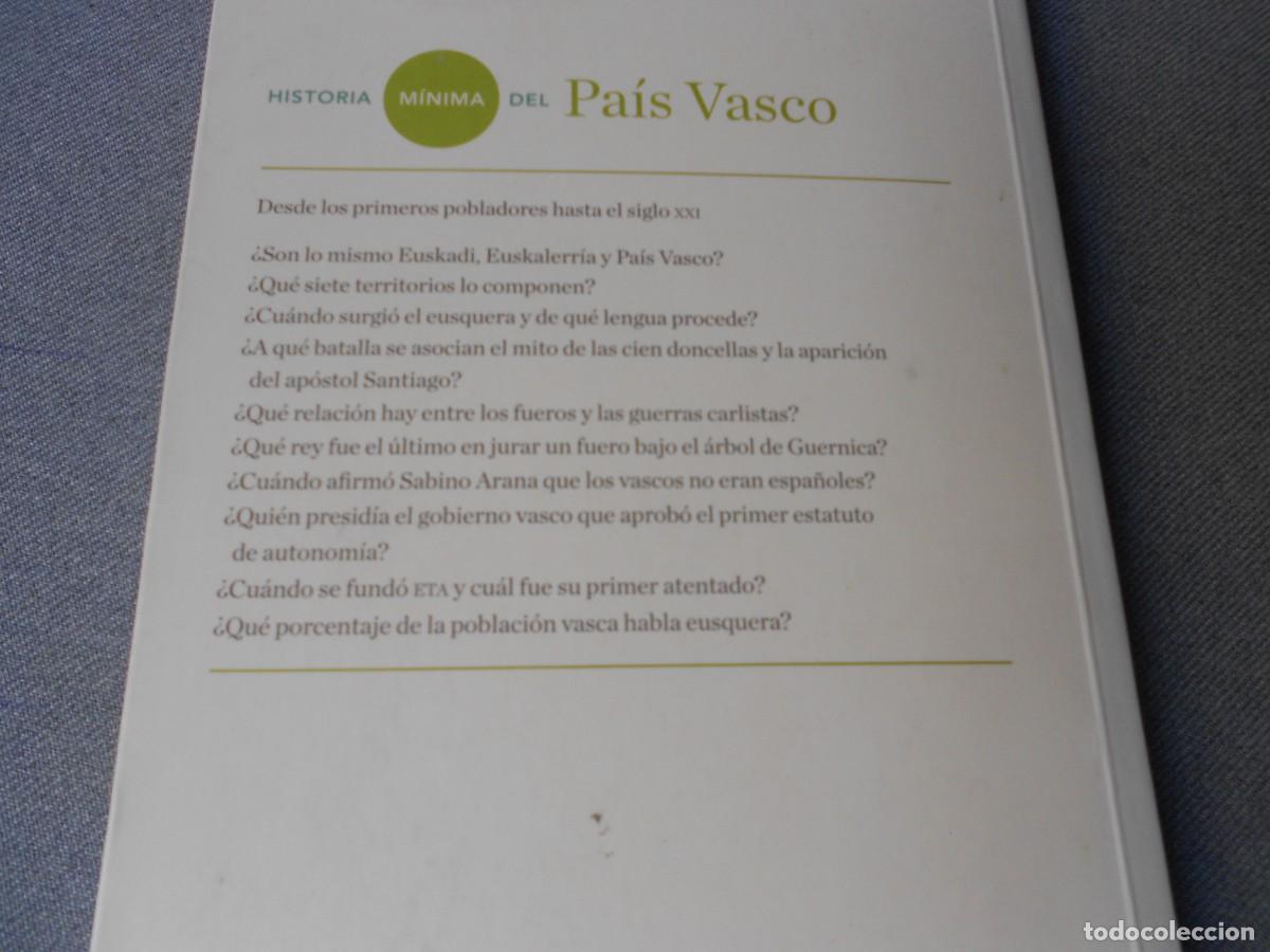 Libros de segunda mano: HISTORIA MINIMA DEL PAIS VASCO - Foto 7