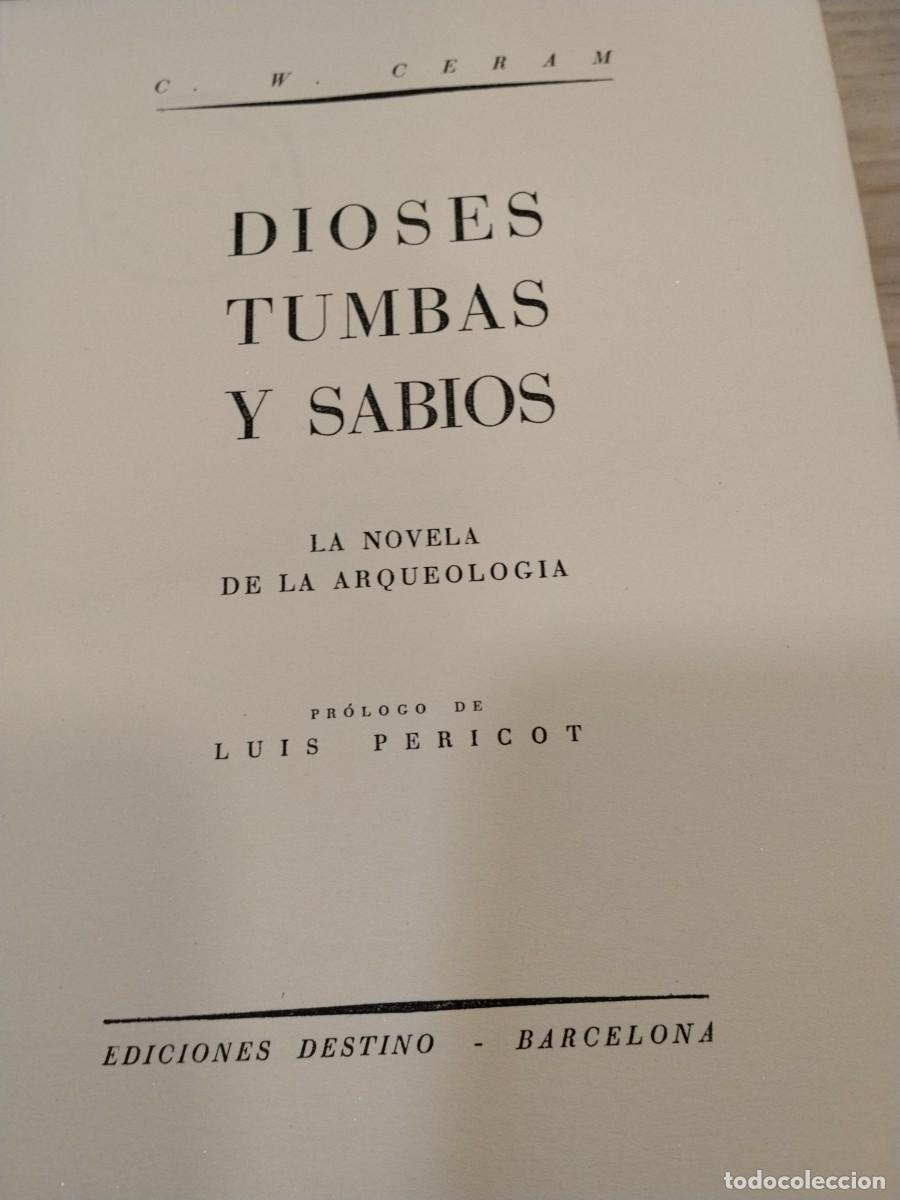 Libros de segunda mano: C. W. Ceram. Dioses, tumbas y sabios