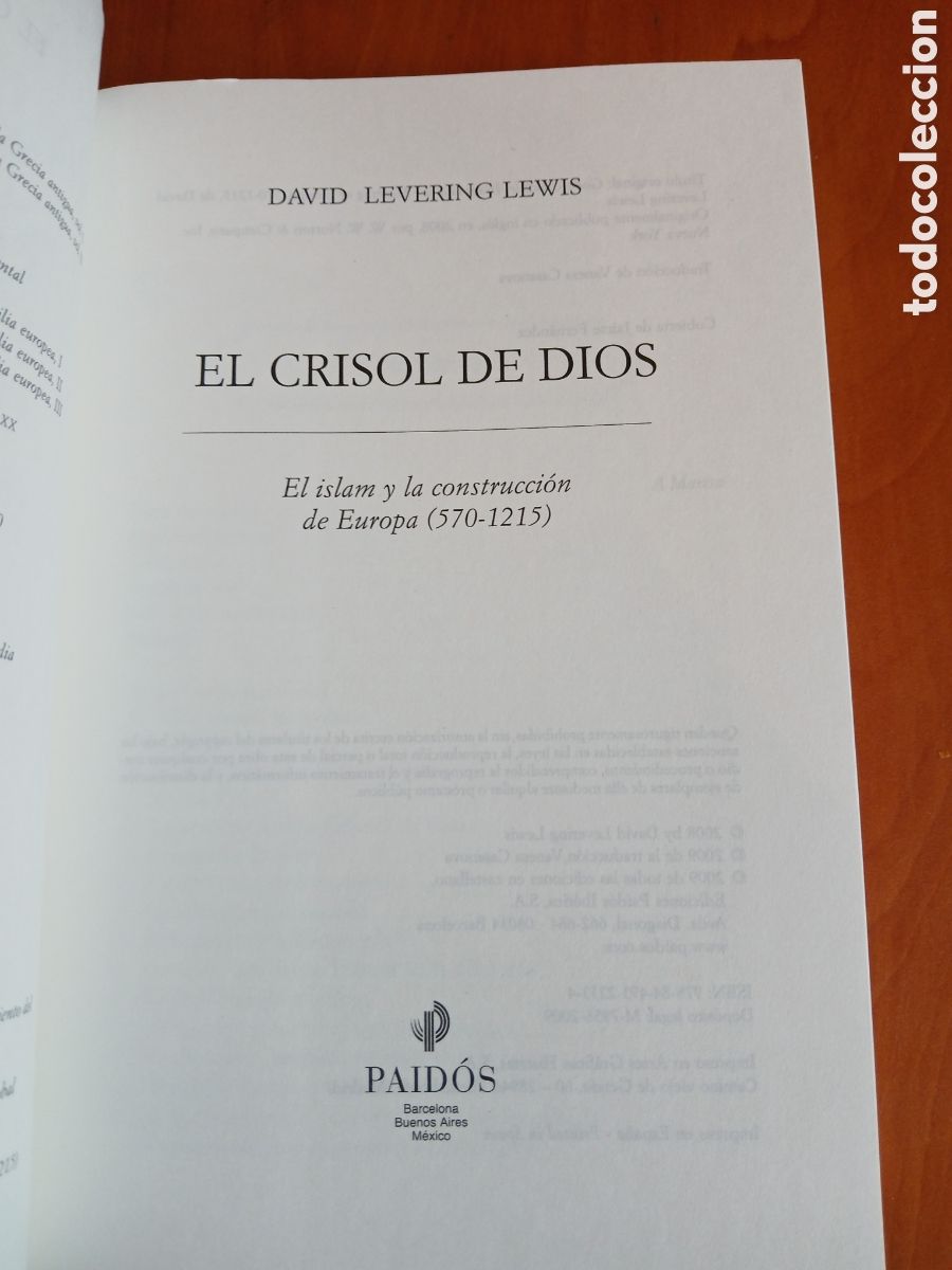 Libros de segunda mano: El Crisol de Dios. David Levering Lewis. - Foto 3
