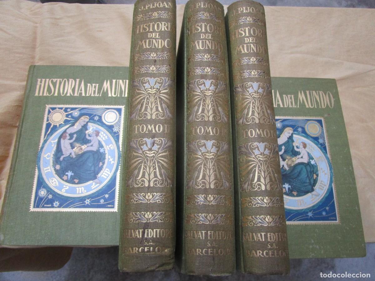 Libros de segunda mano: HISTORIA DEL MUNDO - J. PIJOAN - SALVAT 1950 - 5 TOMOS - APROX 3000PP 26CM, TAPA DURA GOFRADA FOTOS