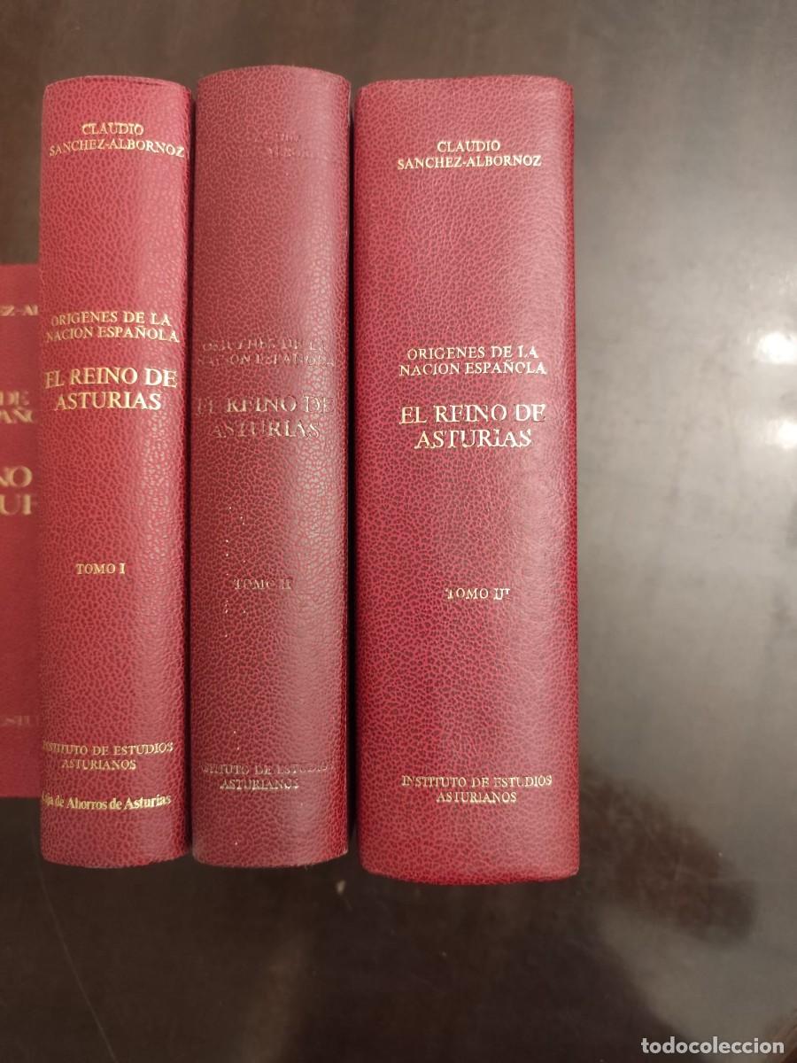 Libros de segunda mano: Claudio S&aacute;nchez Albornoz. EL REINO DE ASTURIAS. ORIGENES DE LA NACION ESPA&Ntilde;OLA. 3 Tomos.