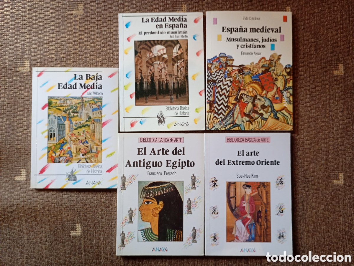Libros de segunda mano: 5 libros sobre historia y arte colecci&oacute;n Anaya