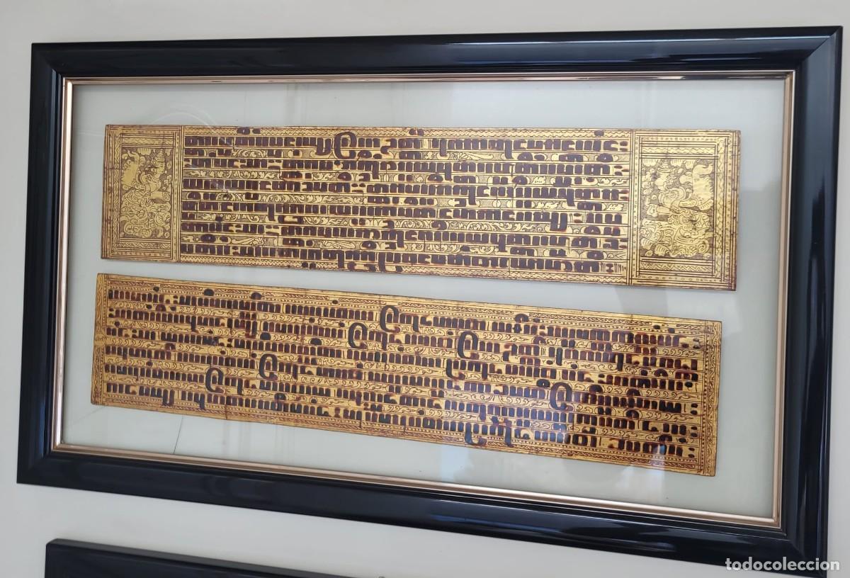Libros de segunda mano: Folios de un manuscrito Kammawa, del siglo XVIII o XIX