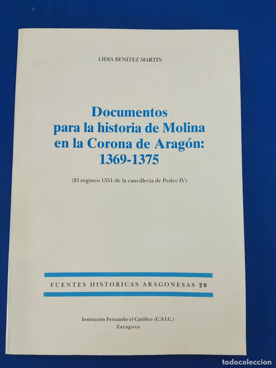 Libros de segunda mano: DOCUMENTOS PARA LA HISTORIA DE MOLINA DE ARAG&Oacute;N 1369-1375 / LIDIA BENITEZ MART&Iacute;N / 1992