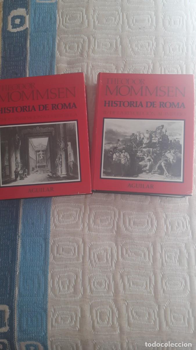 Libros de segunda mano: Historia de Roma.- Theodor Mommsen (2 tomos Aguilar)