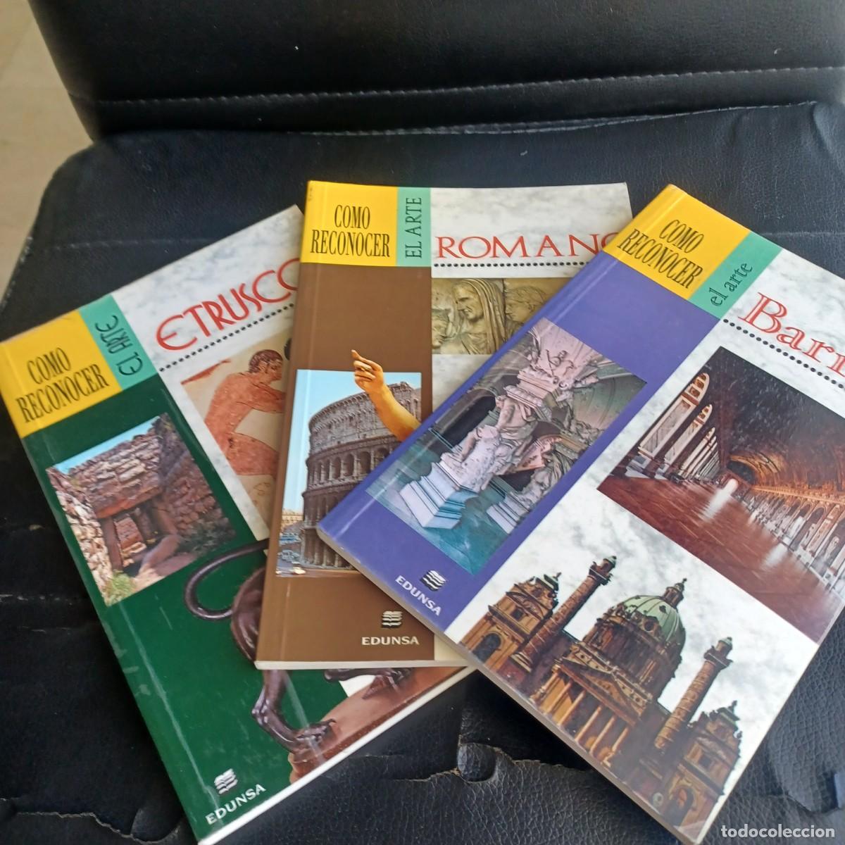 Libros de segunda mano: C&oacute;mo reconer el arte etrusco, el arte romano y el arte barroco. Tres ejemplares.