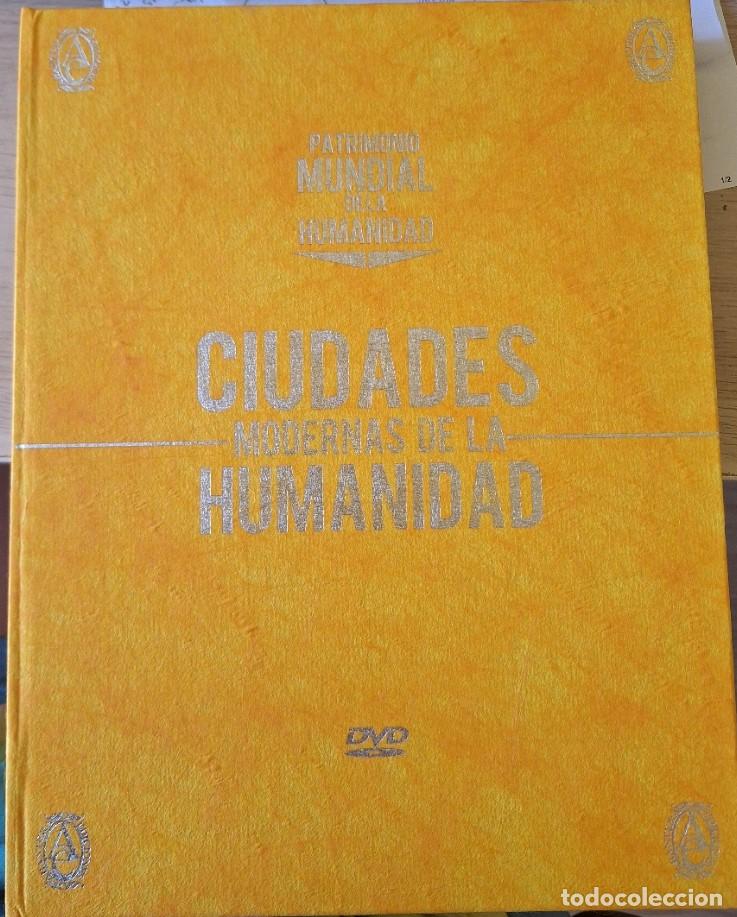 Libros de segunda mano: CIUDADES MODERNAS DE LA HUMANIDAD. 4 DVD EN UN ESTUCHE. CIUDADES DE NORTEAMERICA. CIUDADES DE EUROPA